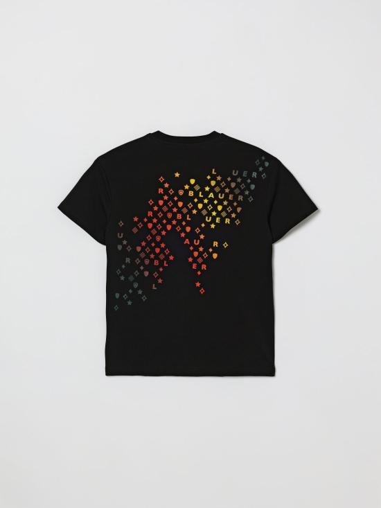 26SS [키즈] 블라우어 티셔츠 BLKH02512007558 999 Black - BLAUER