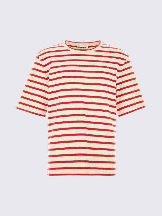 26SS 질샌더 반팔 티셔츠 J47GC0109J46497 649 Red - JIL SANDER