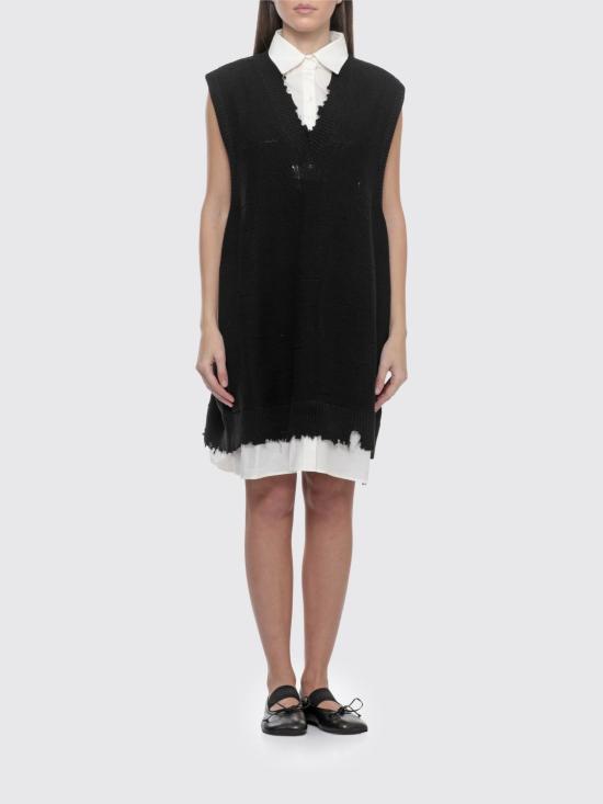 26SS MM6 메종마르지엘라 미디 원피스 S52DA0076M13220 900 Black