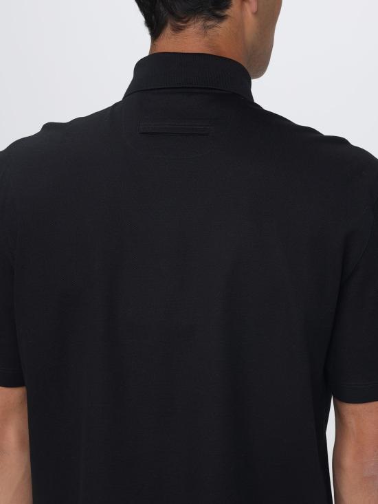 26SS 에르메네질도제냐 폴로 티셔츠 RUH348A3H794 K09 Black - ERMENEGILDO ZEGNA