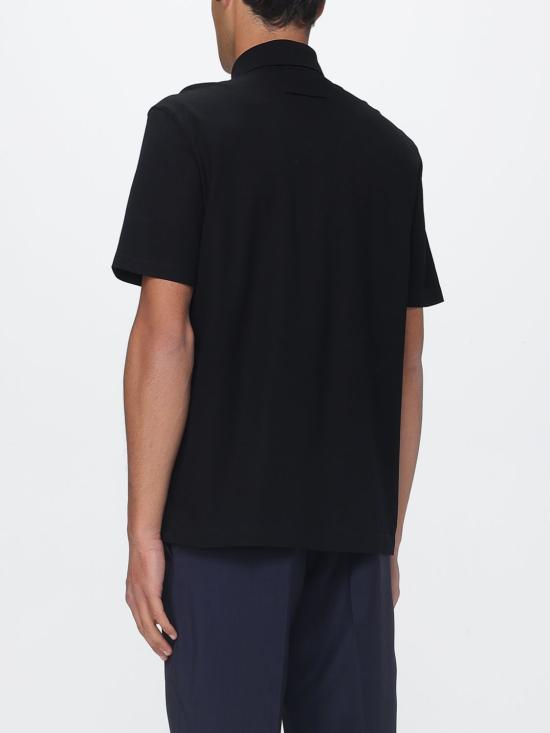 26SS 에르메네질도제냐 폴로 티셔츠 RUH348A3H794 K09 Black - ERMENEGILDO ZEGNA