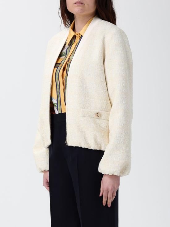 26SS 구찌 체크 코튼 트위드 재킷 851888ZAUB6 9777 Beige - GUCCI