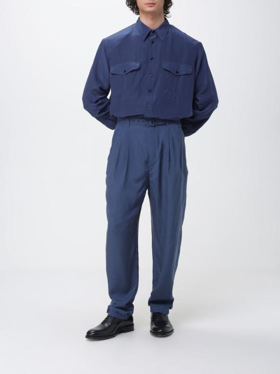 26SS 생로랑 긴팔 셔츠 854249Y2N49 4812 Blue - SAINT LAURENT