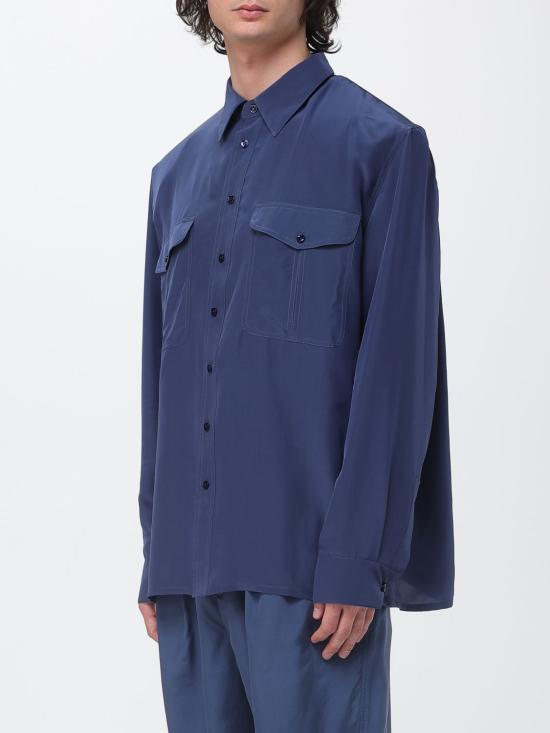 26SS 생로랑 긴팔 셔츠 854249Y2N49 4812 Blue - SAINT LAURENT