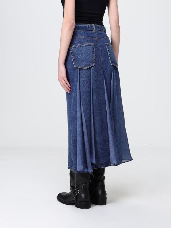 26SS 사카이 데님 스커트 2608470 401 Blue - SACAI