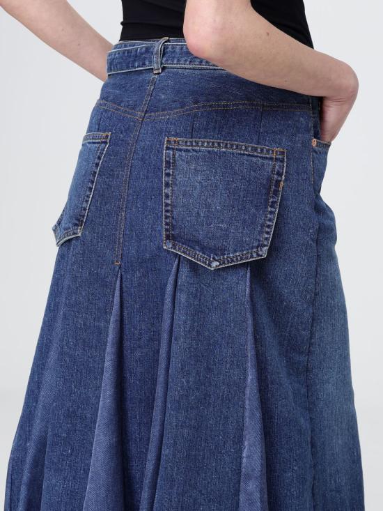 26SS 사카이 데님 스커트 2608470 401 Blue - SACAI