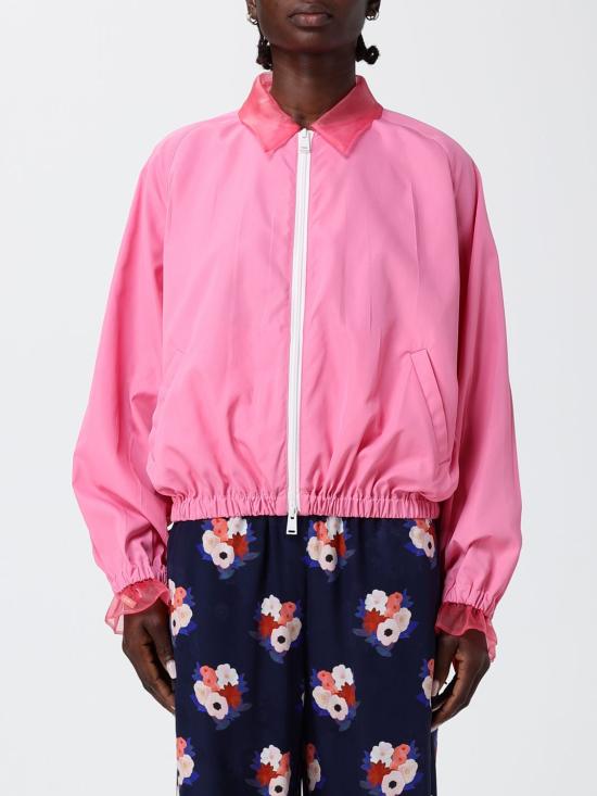 26SS 펜디 테크니컬 비스코스 보머 블루종 FJ7711AW9B F1W0E Pink