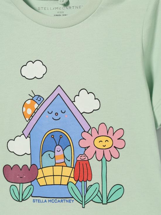 26SS [키즈] 스텔라 맥카트니 티셔츠 TY8031Z0434 754 Water - STELLA MCCARTNEY