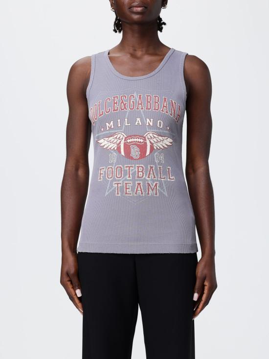 26SS 돌체앤가바나 디스트레스드 이펙트 앤 프린트 립 탱크탑 F8V40TGDDO1 S9000 Multicolor