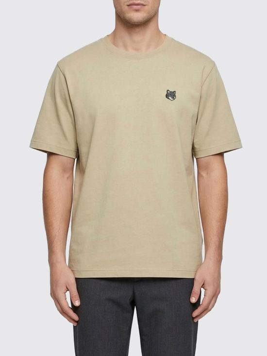 26SS 메종키츠네 폭스 헤드 컴포트 티셔츠 PM00108KJ7025 0450 Beige