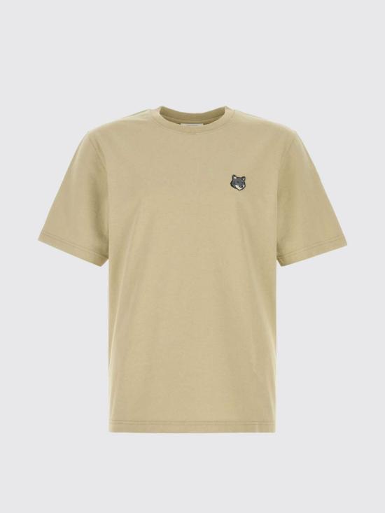 26SS 메종키츠네 폭스 헤드 컴포트 티셔츠 PM00108KJ7025 0450 Beige - MAISON KITSUNE
