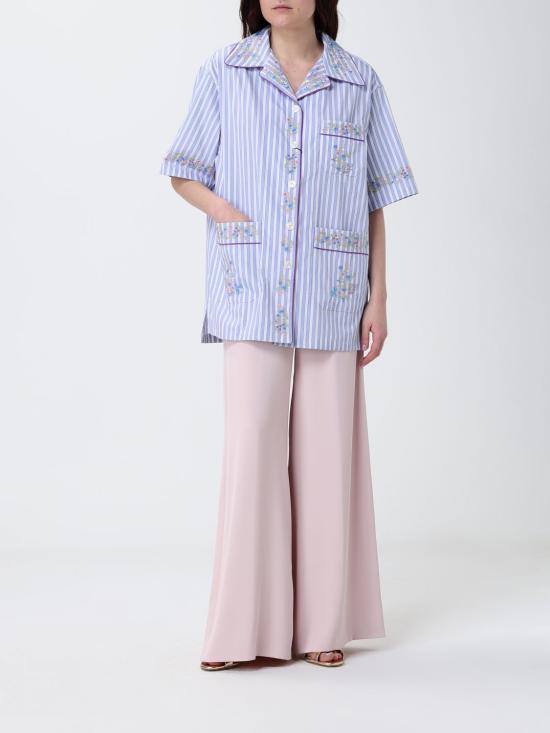 26SS 돌체앤가바나 크리스탈 플라워  자수 코튼 셔츠 F5U29ZGDDST S8400 Multicolor - DOLCE & GABBANA