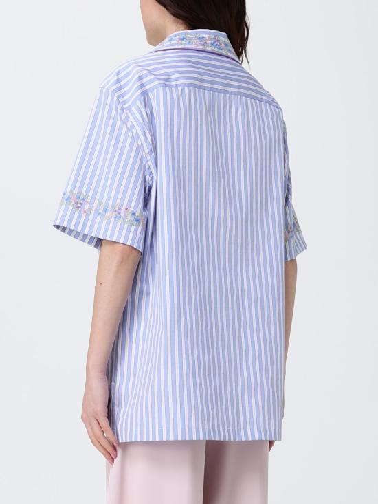 26SS 돌체앤가바나 크리스탈 플라워  자수 코튼 셔츠 F5U29ZGDDST S8400 Multicolor - DOLCE & GABBANA