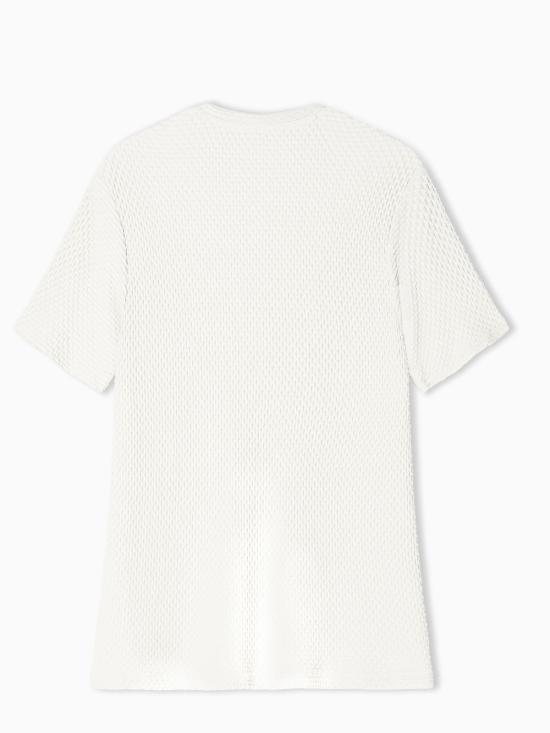 26SS 엠포리오 아르마니 반팔 티셔츠 EM005555AF25179 U1156 Bianco - EMPORIO ARMANI