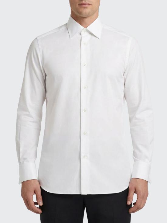 26SS 에르메네질도제냐 긴팔 셔츠 R301063A39MS0PA G White