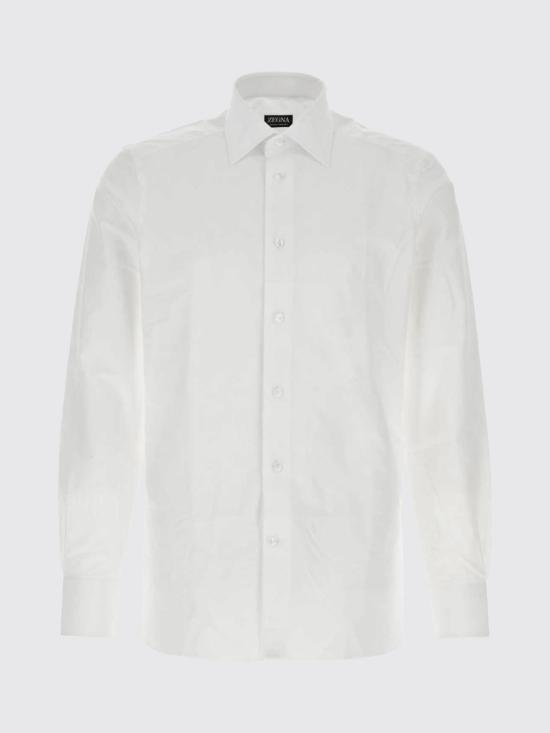 26SS 에르메네질도제냐 긴팔 셔츠 R301063A39MS0PA G White - ERMENEGILDO ZEGNA