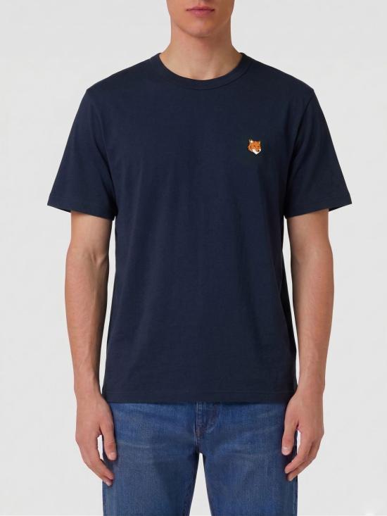26SS 메종키츠네 폭스 헤드 레귤러 티셔츠 PM00107KJ7026 0413 Blue