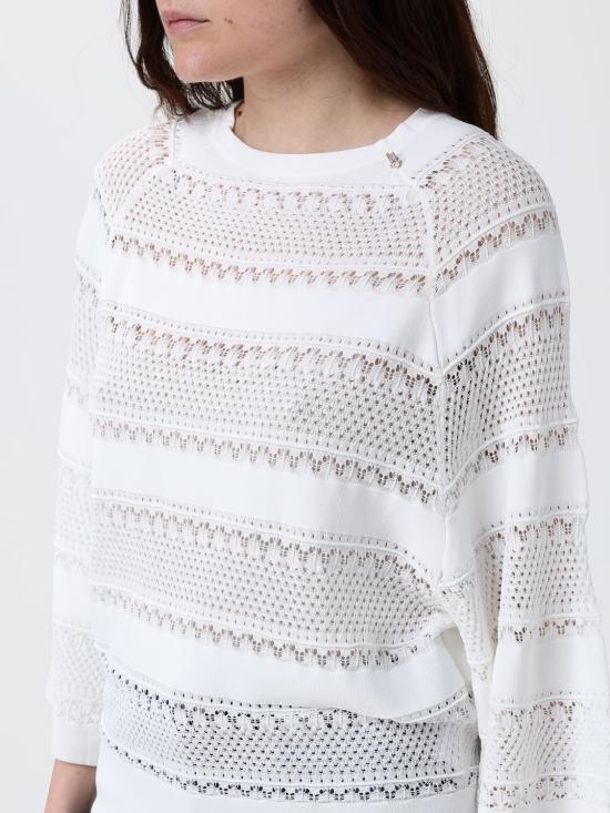 26SS 리우조 스웨터 CA6353MS55N P9636 White - LIU JO