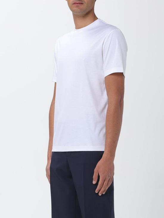 26SS 조르지오 아르마니 반팔 티셔츠 6LSM90SJTKZ U0002 White - GIORGIO ARMANI