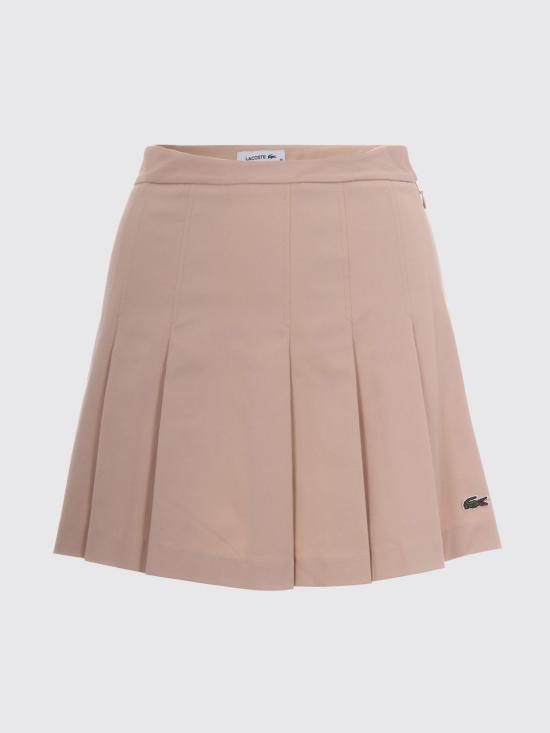 26SS 라코스테 미디 스커트 JF8001 X6F Beige - LACOSTE