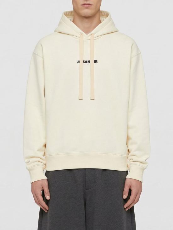 26SS 질샌더 후드 티셔츠 J22GU0149J20128 103 Natural