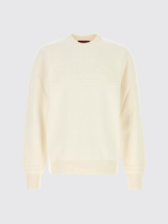 26SS 구찌 인타르시아 니트 코튼 울 스웨터 851724XKFBC 9000 White - GUCCI