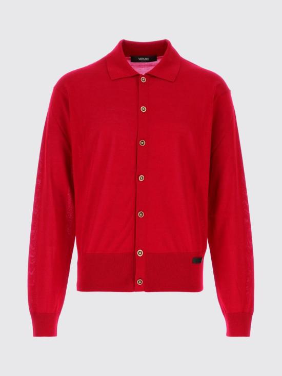 26SS 베르사체 가디건 10202811A12273 1R780 Red - VERSACE