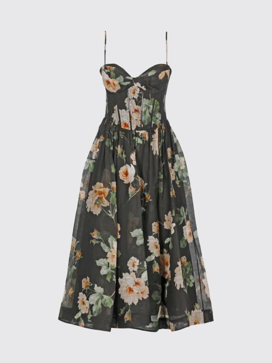 26SS 짐머만 롱 원피스 8178DS261 BKRO Black - ZIMMERMANN