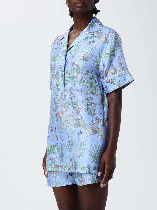 26SS 구찌 셔츠 855618ZAULE 4340 Gnawed Blue - GUCCI