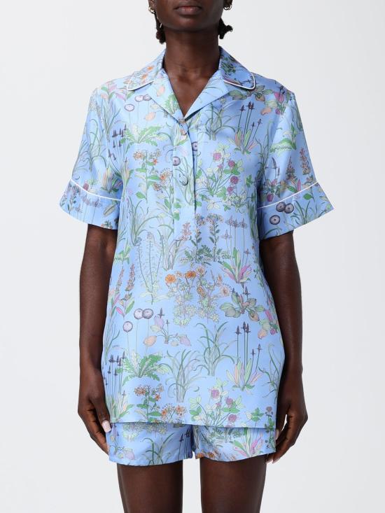 26SS 구찌 셔츠 855618ZAULE 4340 Gnawed Blue