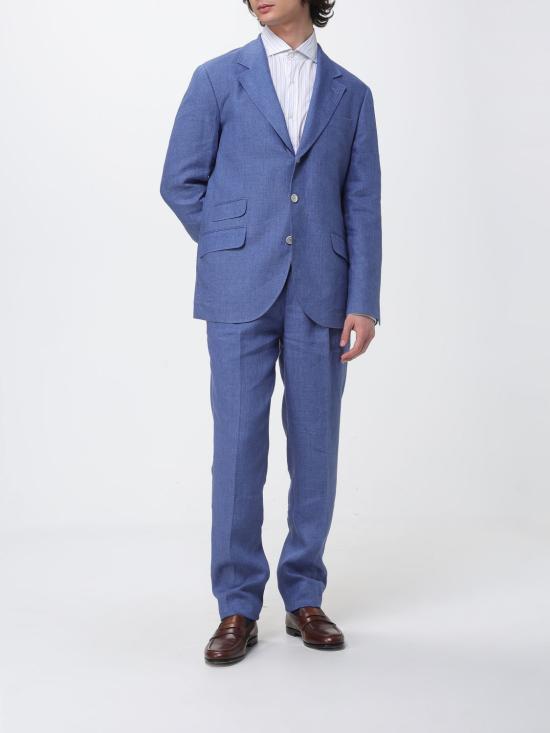 26SS 브루넬로 쿠치넬리 긴팔 셔츠 MA6930028 C011 Denim - BRUNELLO CUCINELLI