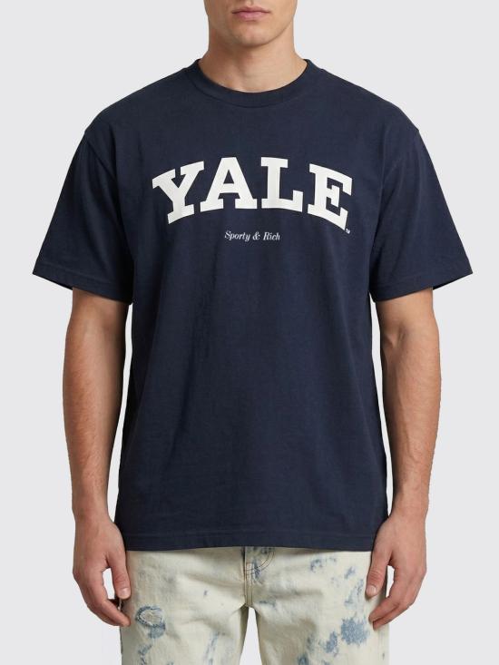 26SS 스포티앤리치 반팔 티셔츠 TO043611678BL106 DARK Navy