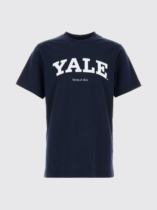 26SS 스포티앤리치 반팔 티셔츠 TO043611678BL106 DARK Navy - SPORTY & RICH