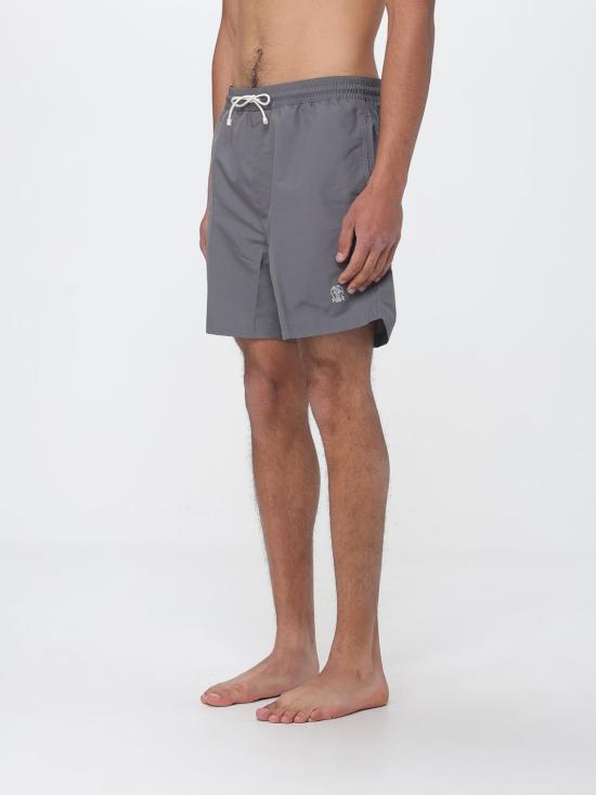 26SS 브루넬로 쿠치넬리 로고 스윔 팬츠 MW817043 CYN15 Grey - BRUNELLO CUCINELLI