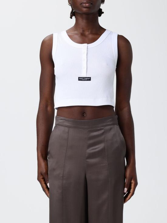 26SS 돌체앤가바나 립 탱크탑 F8W42TFU7AV W0800 White