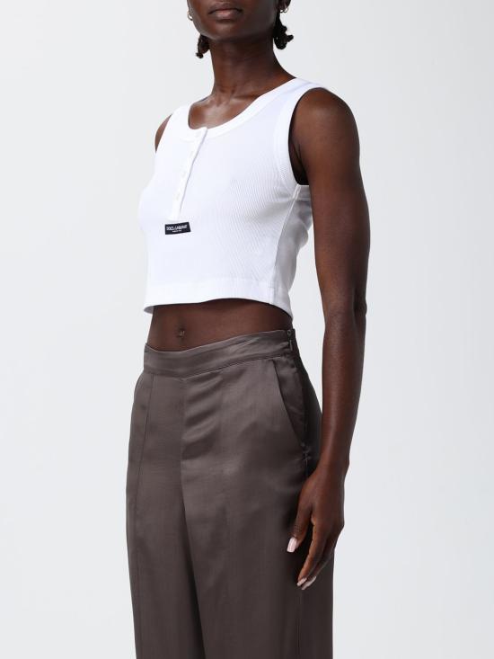 26SS 돌체앤가바나 립 탱크탑 F8W42TFU7AV W0800 White - DOLCE & GABBANA