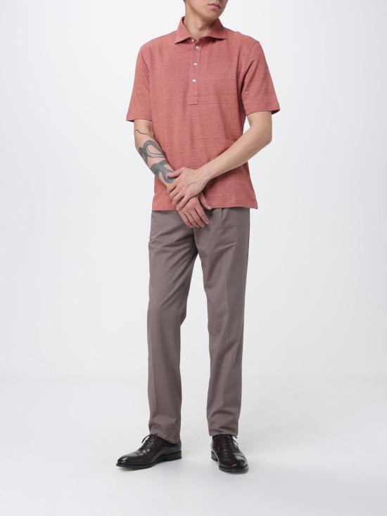 26SS 브루넬로 쿠치넬리 저지 폴로 셔츠 MR8273915 C694 Red - BRUNELLO CUCINELLI