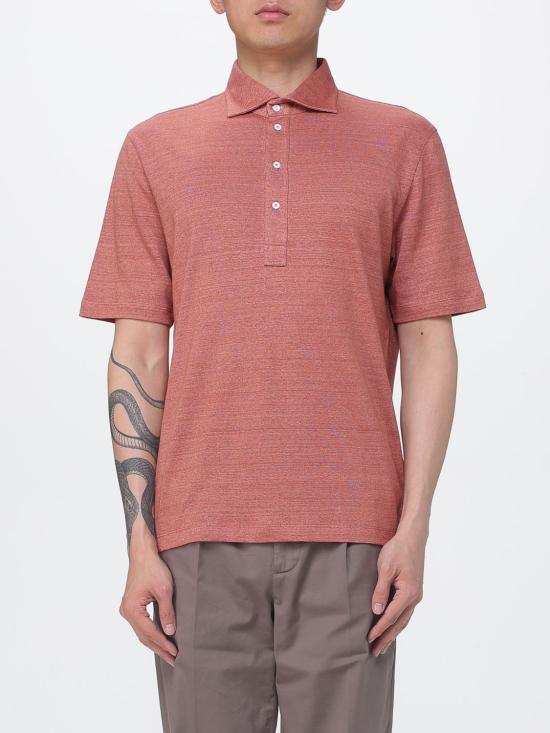 26SS 브루넬로 쿠치넬리 저지 폴로 셔츠 MR8273915 C694 Red