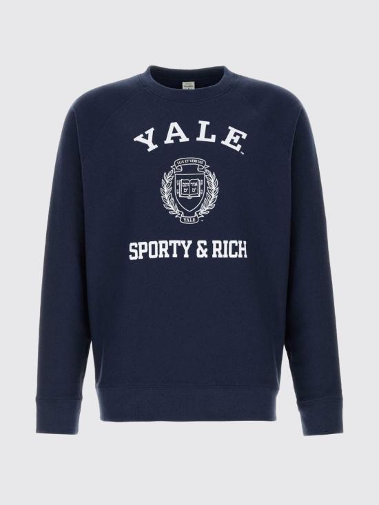 26SS 스포티앤리치 긴팔 티셔츠 ST082611680BL106 DARK Navy - SPORTY & RICH