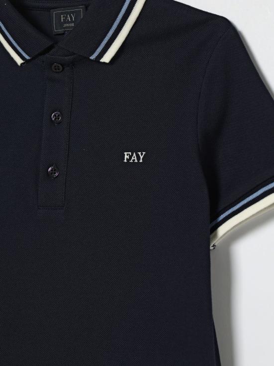 26SS [키즈] 페이 폴로 셔츠 FY8P81Z3707 625AV Blue - FAY