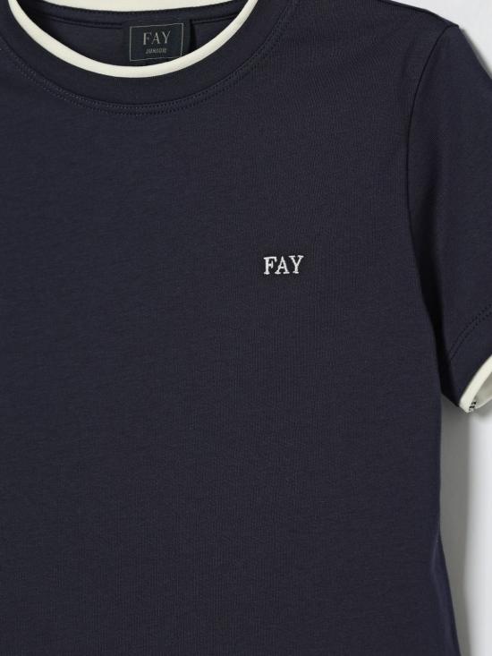 26SS [키즈] 페이 티셔츠 FY8P01Z3708 625AV Blue - FAY
