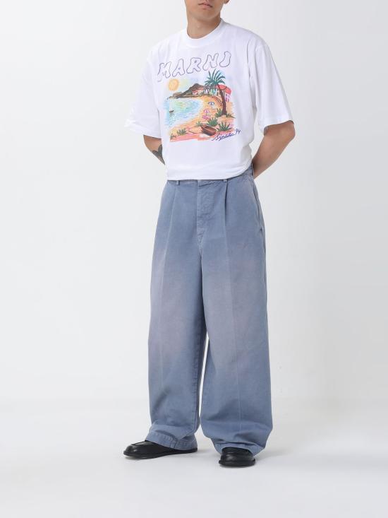 26SS 마르니 반팔 티셔츠 HUMU02234PUSCZ06 PRW01 White - MARNI