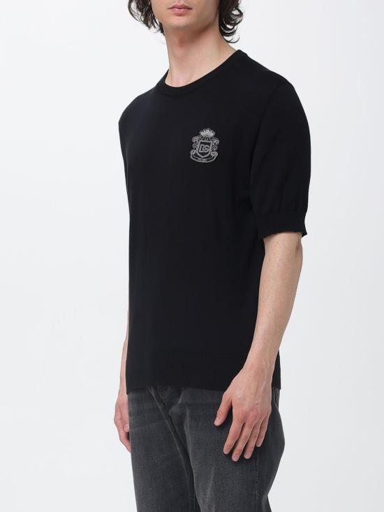 26SS 돌체앤가바나 스웨터 GXX03ZJBCIU N0000 Black - DOLCE & GABBANA