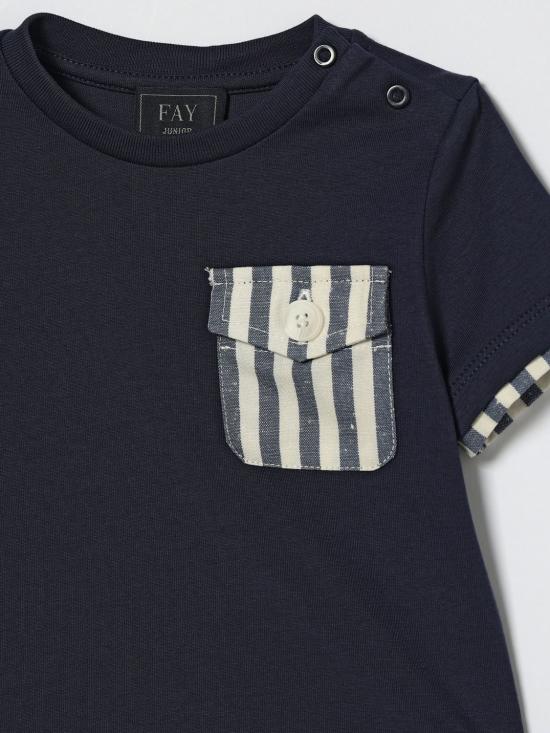 26SS [키즈] 페이 티셔츠 FY8521Z3708 625 Blue - FAY