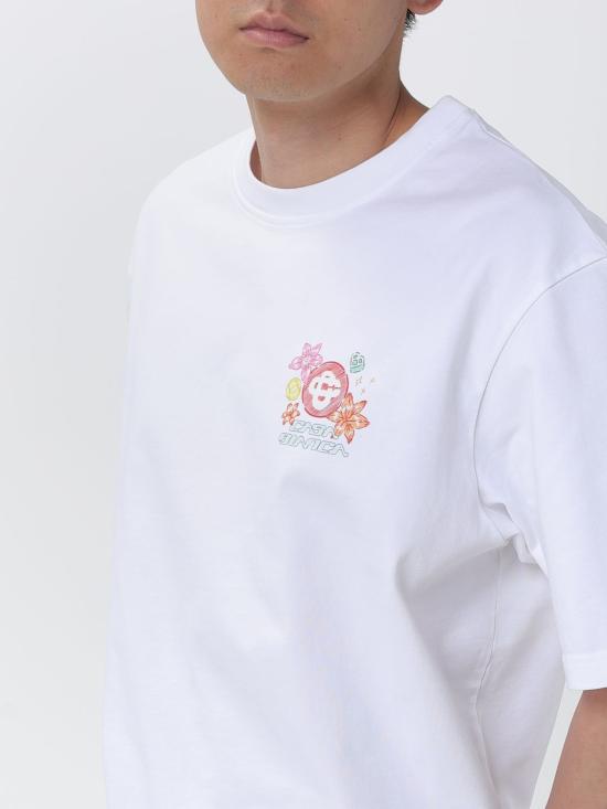 26SS 카사블랑카 반팔 티셔츠 MSS26JTS04 13 White - CASABLANCA