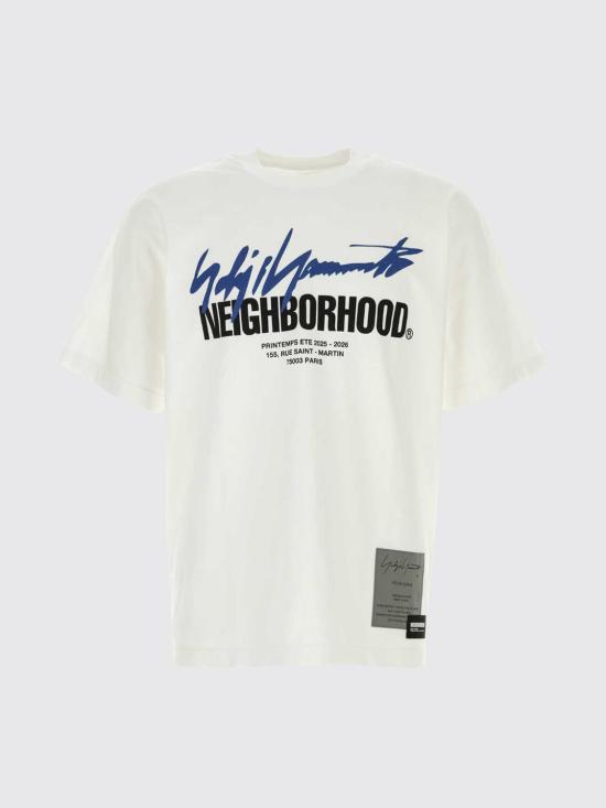 26SS 요지 야마모토 반팔 티셔츠 HKT97997 1 White - YOHJI YAMAMOTO