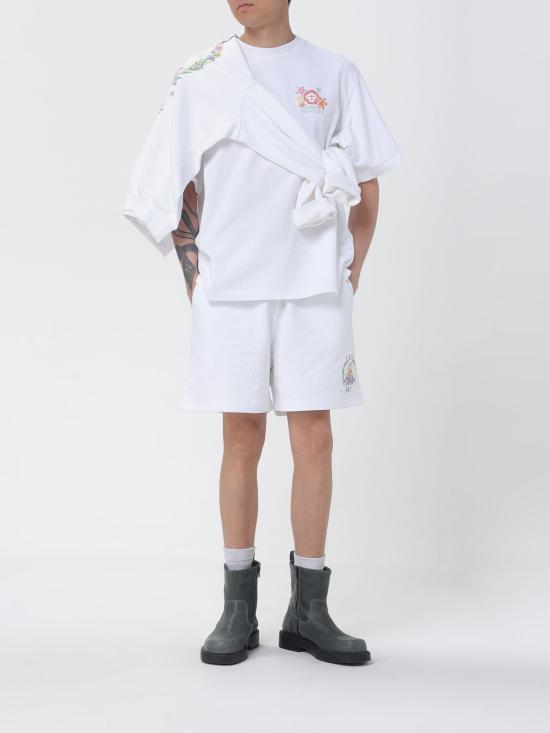 26SS 카사블랑카 긴팔 티셔츠 MSS26JTP293 01 White - CASABLANCA