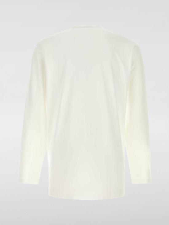 26SS 요지 야마모토 긴팔 티셔츠 HKT03070 1 White - YOHJI YAMAMOTO