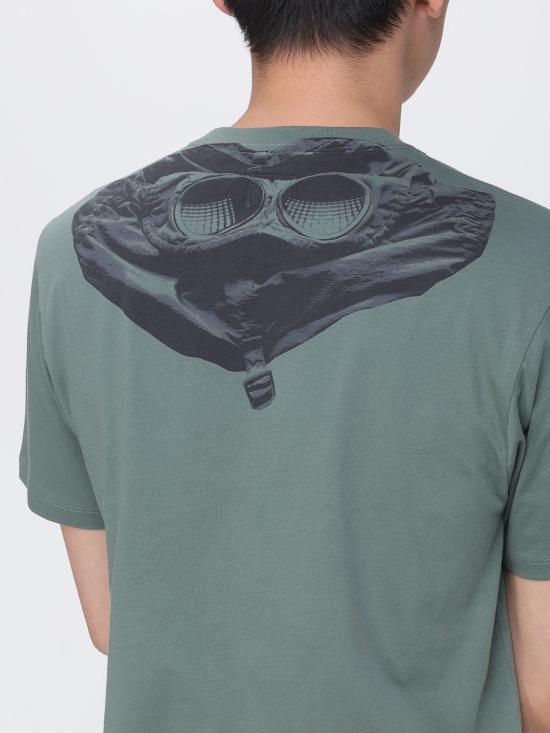26SS 씨피 컴퍼니 반팔 티셔츠 20CMTS725A005100W 668 Green - C.P. COMPANY