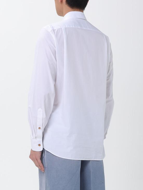 26SS 비비안웨스트우드 투 버튼 크롤 셔츠 24010005W009Q A401 White - VIVIENNE WESTWOOD